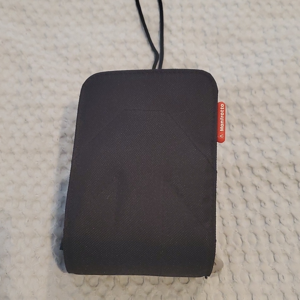 Manfrotto Zip Point & Shoot Camera Lens Case Bag Heavy Duty Black/Strap (#19)